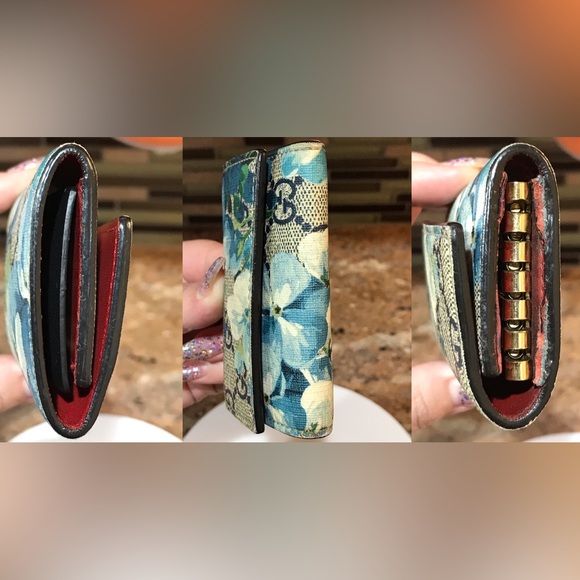 GUCCI GG Blooms Flora Leather Key Holder πΈππ₯ - Picture 14 of 17